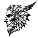 janus tattoo design idea