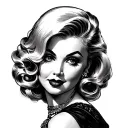 Blonde Pin Up Girl tattoo design idea