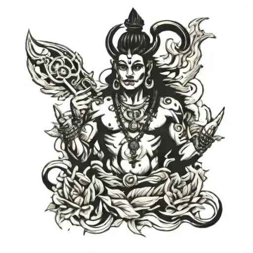 Shiv on chest tattoo tattoo design idea