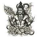Shiv on chest tattoo tattoo design idea