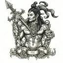 Shiv on chest tattoo tattoo design idea