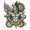 Shiv on chest tattoo tattoo design idea