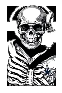 Dallas Cowboys skeleton tattoo design idea