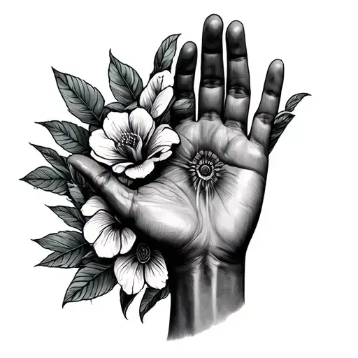 Behold, I have engraved you on the palms of my hands; your walls are continually before me tattoo design idea