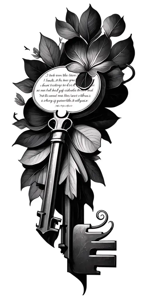 key Bible scriptures and some pictures merged together tattoo design idea