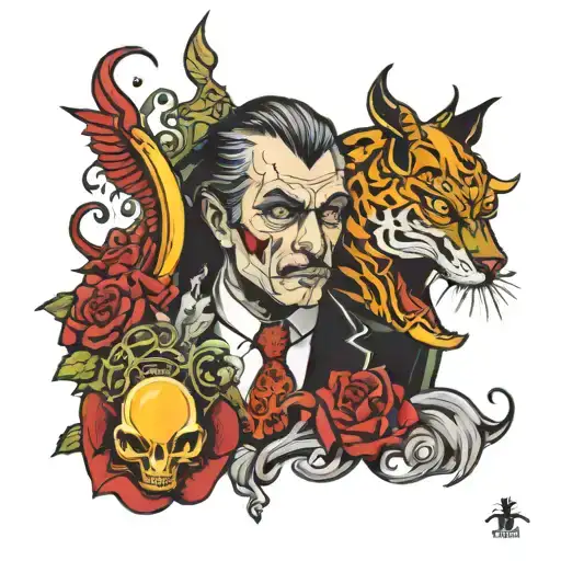 the master and margarita tattoo design idea