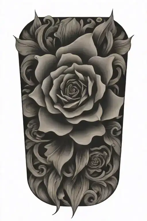 blackout tattoo design idea