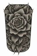 blackout tattoo design idea