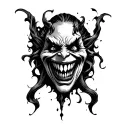 Evil Smile tattoo design idea