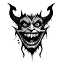Evil Smile tattoo design idea