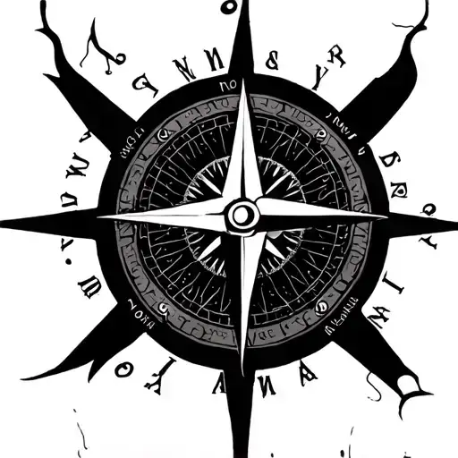 Moral Compass tattoo design idea