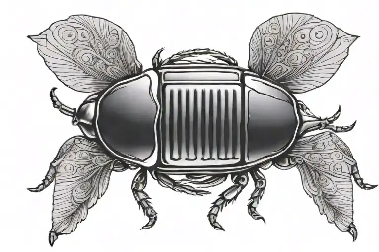Scarab Beetle Ancient Egypt tattoo design idea