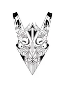 synthesizer cirquit geometric design under knee tattoo design idea