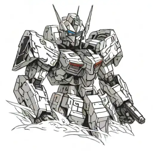 Gundam tattoo design idea