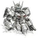 Gundam tattoo design idea
