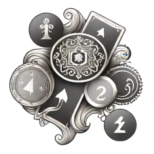 Norwegian aces 2 7 card tattoo design idea