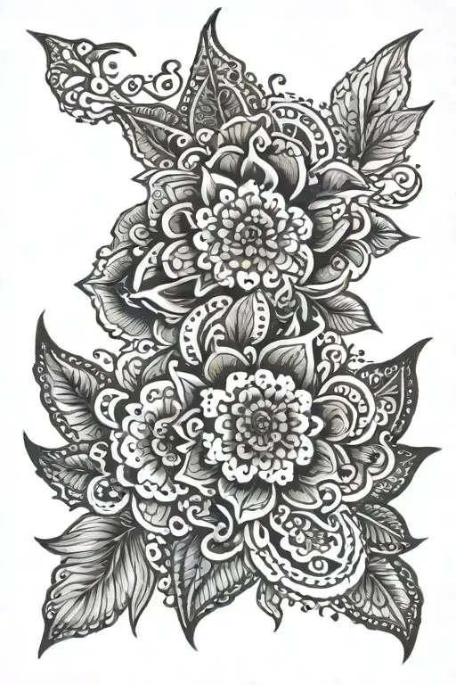 Henna Inspired Tattoo With tattoo design idea