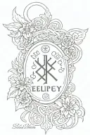 epilepsy symbol  with words " your life was a blessing, your memory a treasure" with date 10/23/21 in Roman numerals  tattoo design idea