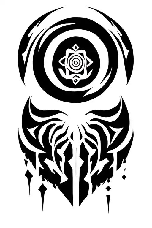 nordic runes circle geometric design incorporating tattoo design idea