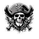 Pirate tattoo design idea