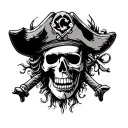 Pirate tattoo design idea