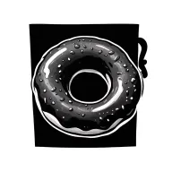 Donut tattoo design idea