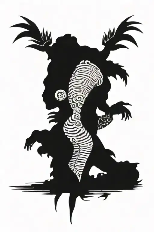 ghana worrior traditional tattoo design idea