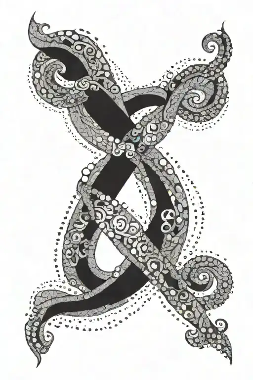 infinite love sign tattoo design idea