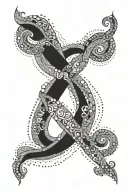 infinite love sign tattoo design idea
