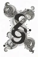 infinite love sign tattoo design idea