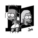 Bart, Lisa, and Maggie simpsons tattoo design idea