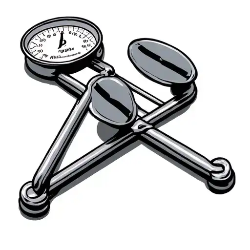 Weight Scale tattoo design idea