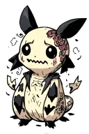 Mimikyu tattoo design idea