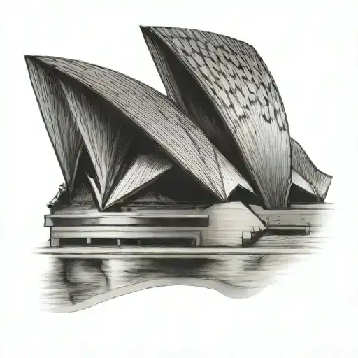 Sydney Opera House tattoo design idea