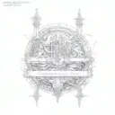 psalm 23:4 tattoo design idea