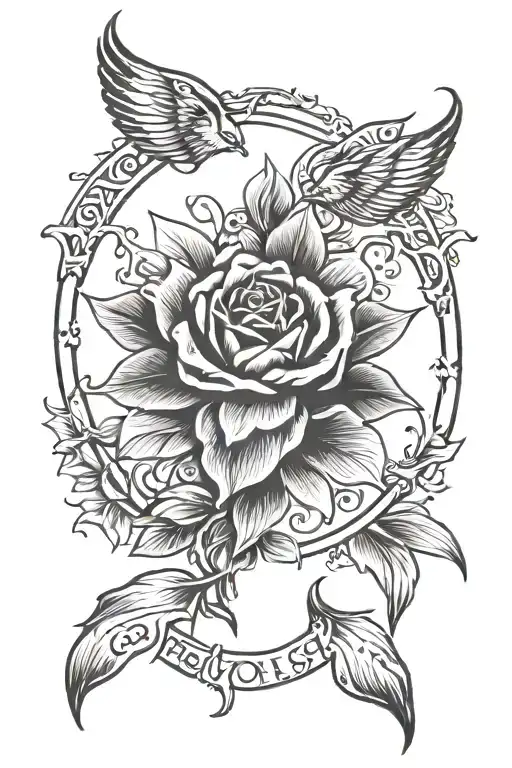hopeless, lost, awaken arise tattoo design idea
