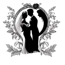 Wedding Anniversary tattoo design idea