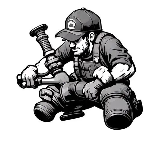 plumber freedom  tattoo design idea