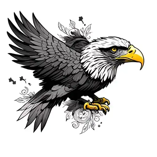 Mexican Eagle tattoo design idea