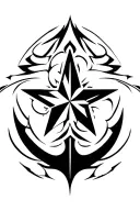 nautical star tattoo design idea