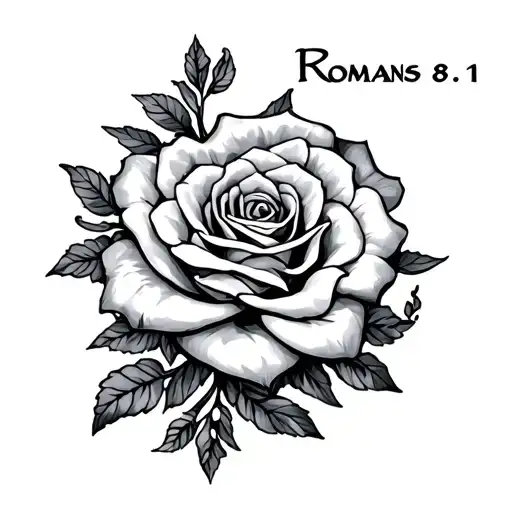 Romans 8:11 tattoo design idea