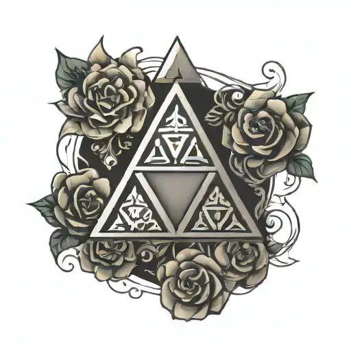 Symbol of the Triforce tattoo design idea