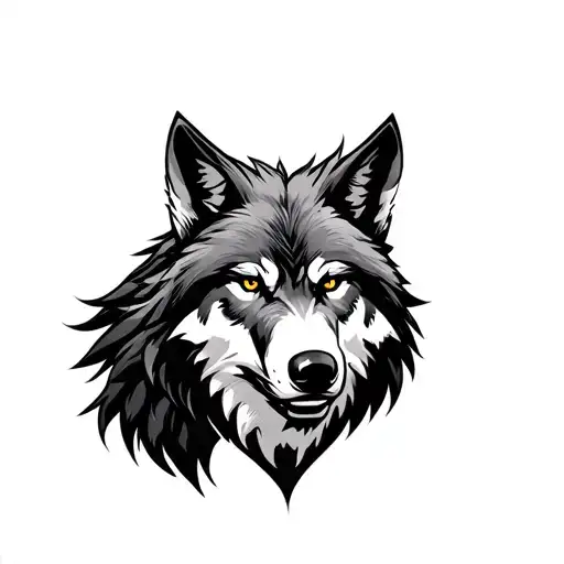 Spartan Wolf tattoo design idea
