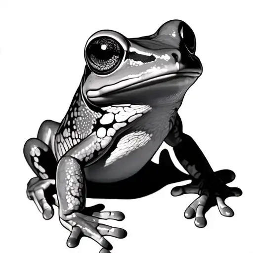 Tree Frog tattoo design idea