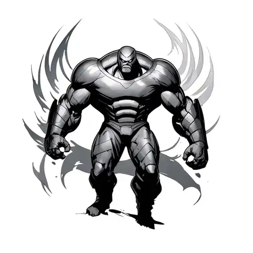 juggernaut marvel tattoo design idea
