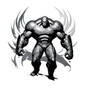 juggernaut marvel tattoo design idea