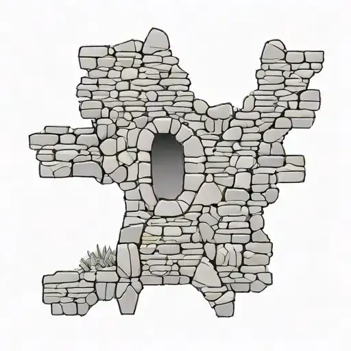 Stone Wall tattoo design idea