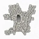 Stone Wall tattoo design idea