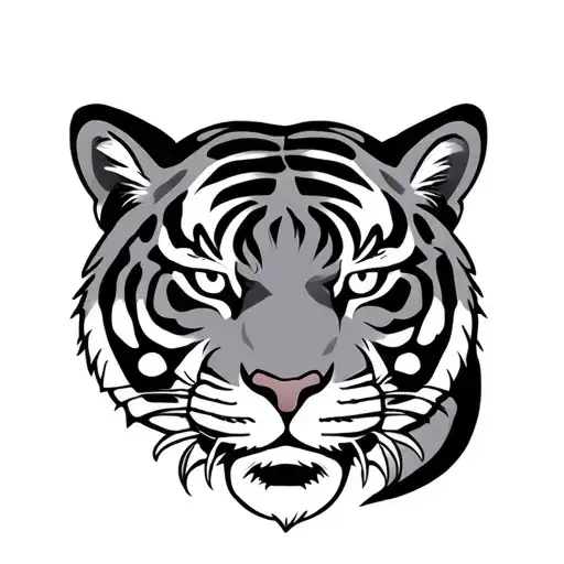 Chinese Tiger tattoo design idea