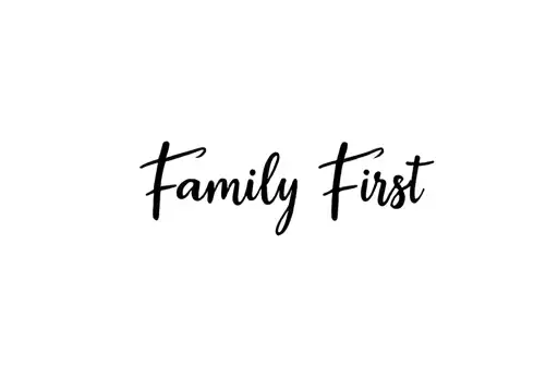 "Family First" tattoo design idea